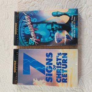 7 Signs of Christ's Return & Armageddon Sealed New VHS Tapes
